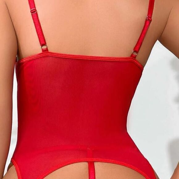 Sexy Floral Lace Lingerie Set - Picture 6 of 9